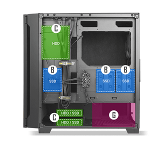 dawdesk hdd/ssd plaatsen